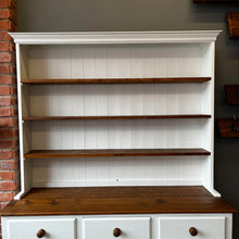 Load image into Gallery viewer, Pine Display Dresser painted in Frenchic Peppermint
