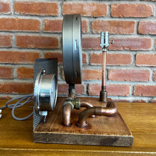 Load image into Gallery viewer, Large Gauge Lamp - Handmade Vintage Steampunk / Industrial
