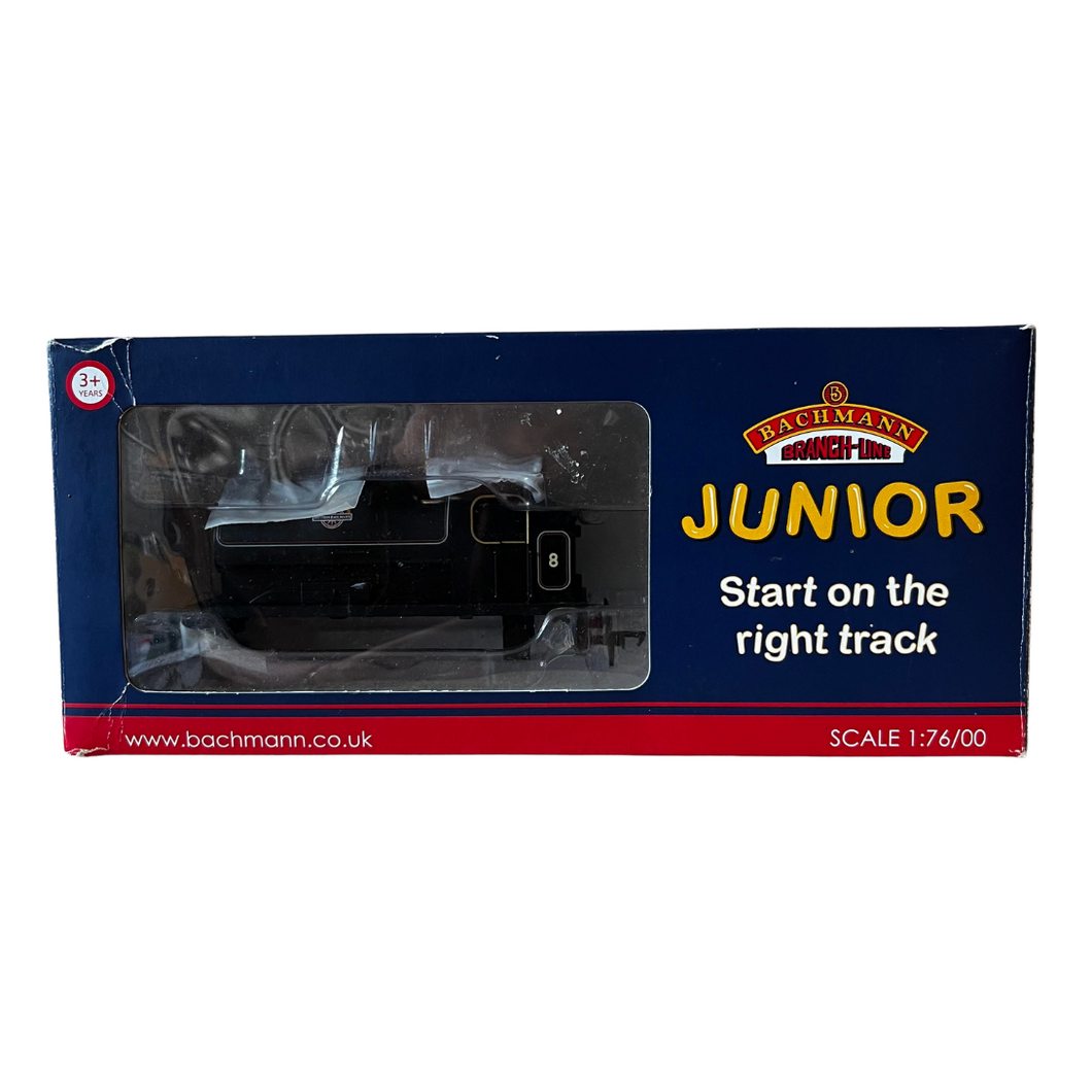 30-921 - Junior Saddle Tank No.8 BR Lined Black Early Emblem - OO Gauge - BACHMANN - JUNIOR - Body Shell