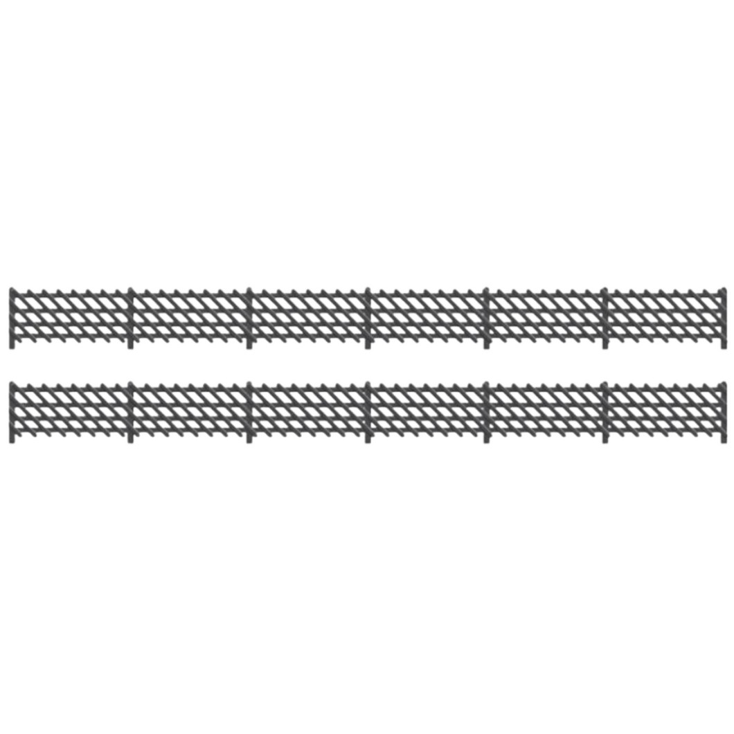 RATIO - 427 - LMS Station Fencing (Black) - FENCING KITS - PECO