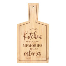 Load image into Gallery viewer, Durable &amp; Eco Friendly Bamboo Serving Board - Count Memories Not Calories
