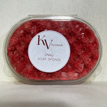 Load image into Gallery viewer, Cherry Exfoliating Soap Sponge
