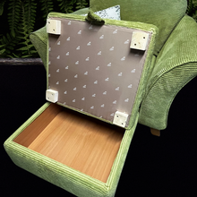 Load image into Gallery viewer, DFS Armchair and Storage Stool - Marley - Lime
