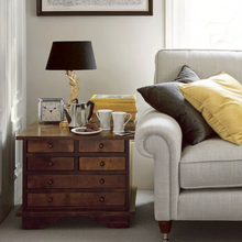 Load image into Gallery viewer, Laura Ashley Dark Chestnut Garrat Side Tables
