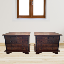 Load image into Gallery viewer, Laura Ashley Dark Chestnut Garrat Side Tables
