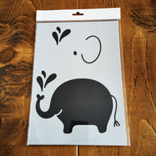 Load image into Gallery viewer, Stencil - No.116 - A4 - Nursery Elephant With Overlay
