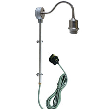 Load image into Gallery viewer, Industrial Satin Nickel Pipe Plug In Wall Light with Dimmer Switch
