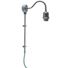 Load image into Gallery viewer, Industrial Satin Nickel Pipe Plug In Wall Light with Dimmer Switch
