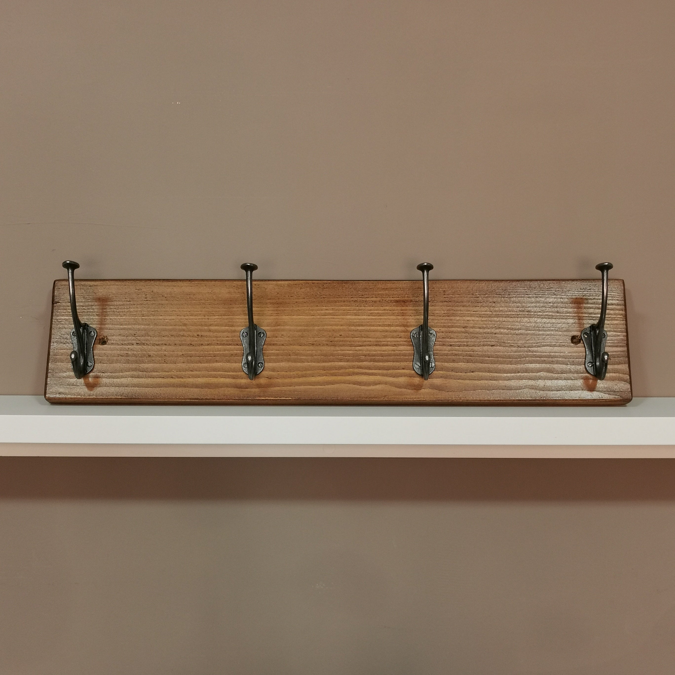 Rustic Handmade Coat Rack - 4 Hammerhead Double Hangers – Jacatata