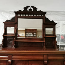 Load image into Gallery viewer, Antique Display Dresser - Ornate Carved Details - Mirrored
