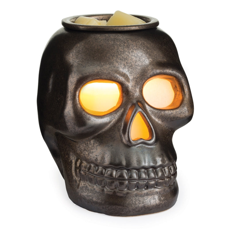 Large Ceramic Skull Electric Wax Melter Aroma Lamp