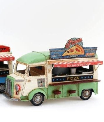 Tin Food Van Decorative Ornament - 2 Designs