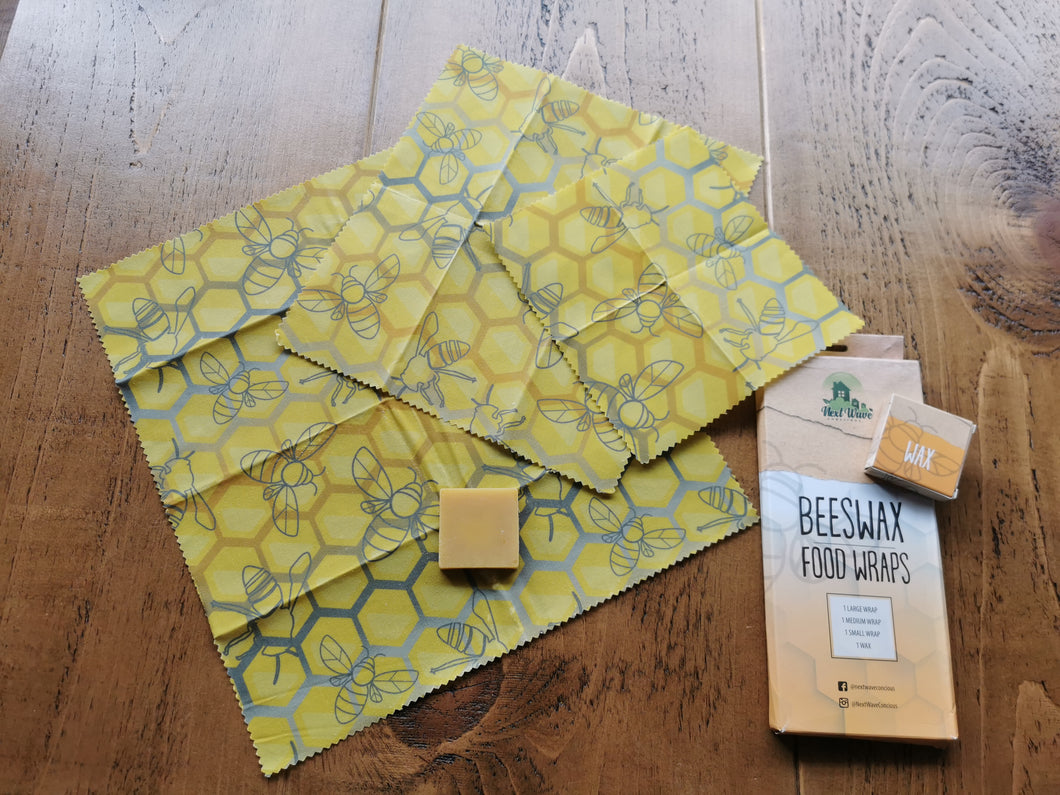 Beeswax Food Wraps - Set of 3